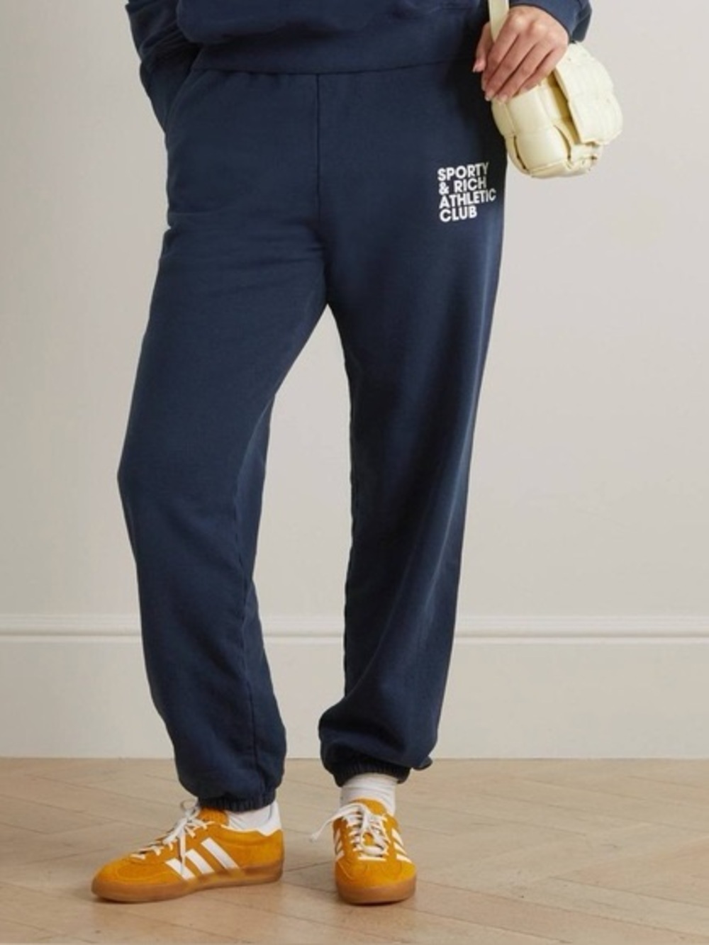 Sporty & Rich Athletic Club sweatpants Navy Logo